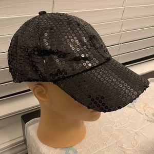 Gazzaz Black Sequin Cap